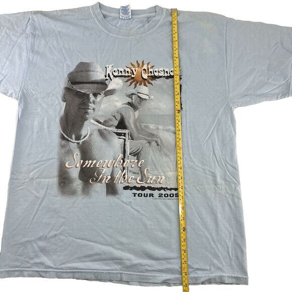Kenny Chesney Somewhere in the Sun 2005 Tour T-Shirt Light Blue Size - Picture 7 of 13